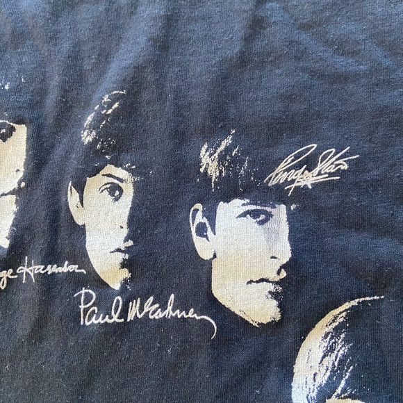 Vintage 60s The Beatles T-Shirt Mens S/M Single Stitch USA Music Rock Band Tee - Picture 6 of 12